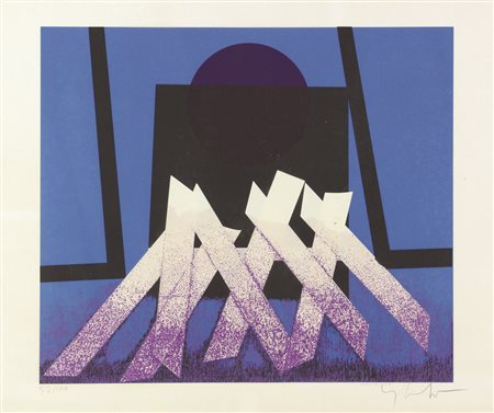 Ignoto, Clair De Lune, litografia su carta, cm. 50x69, es. 52/100, firma non...