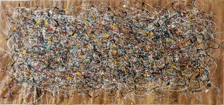 Alfredo Bertolini Atri 1978 Never before 2015 Dripping 100x212 Certificato di...