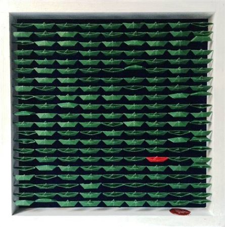 Ruggero Jerry Bogani Milano 1965 Evergreen 2015 Barchette di carta da lucido...