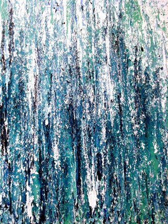 Anna Maria Scatigna Milano 1964 Icy water 2013 smalto su tela 100x70...