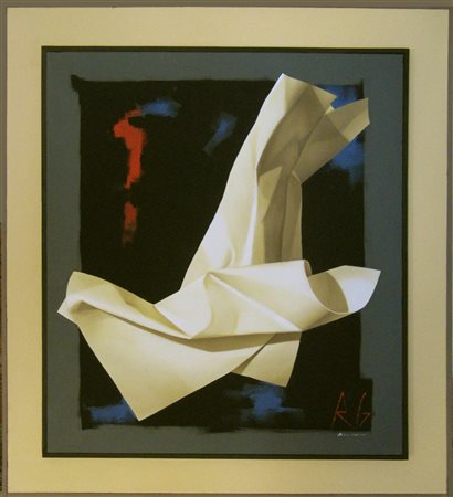 rodolfo guzzoni ragusa 1952 le cose non dette 32 Tecnica mista su tela 100x90...