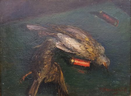 CARMEN AMEY BARUCCHI Castelnuovo Don Bosco 1903 Selvaggina 1940 Olio su...