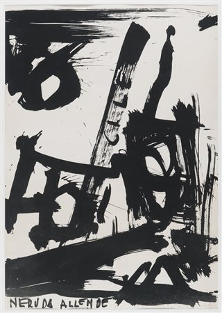 EMILIO VEDOVA (Venezia 1919 - 2006) Per il Cile Litografia, ex. 101/150...