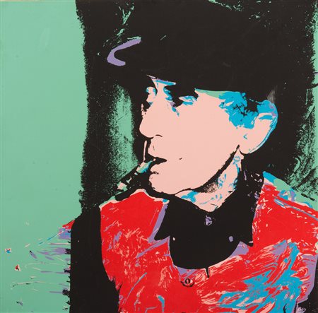 ANDY WARHOL (Pittsburgh 1928 - New York 1987) Ritratto di Man Ray, 1974...