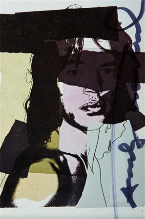 ANDY WARHOL (Pittsburgh 1928 - New York 1987) Mick Jagger, 1975 Cartoncino...