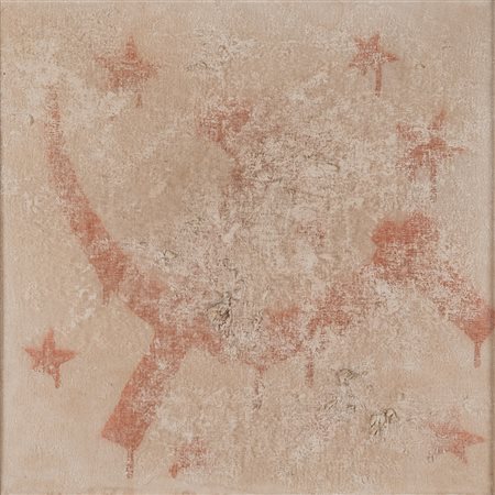 FRANCO ANGELI (Roma 1935 - 1988) Falce e martello, 1963-'65 Tecnica mista su...