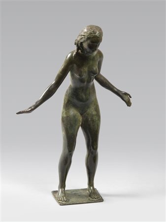 ATTILIO TORRESINI (Venezia 1884 - Roma 1961) Nudo di donna, anni '30 Bronzo,...