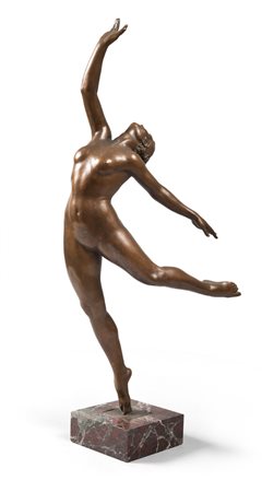 GIUSEPPE BENEDUCE (Firenze XX secolo) Nudo femminile Scultura in bronzo, cm....