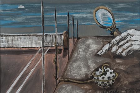 SERGIO VACCHI (Castenaso di Bologna 1925 - 2007) Il tennis di Galileo, 1967...