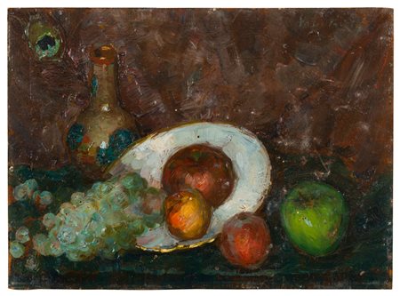 GIOVANNI VALENTINELLI (Treviso XX secolo) Natura morta Olio su tavoletta, cm....