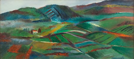 GIOVANNI OMICCIOLI (Roma 1901 - 1975) Colline a Serravalle di San Marino,...