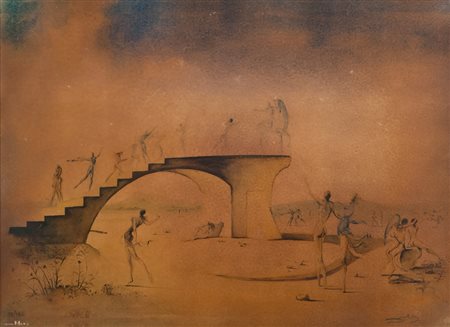 RIPRODUZIONE da incisione di Salvador Dalì, ex. 59/195 Misure della lastra,...