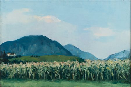 ALBERTO ZIVERI (Roma 1908 - 1990) Paesaggio montano, 1959 Olio su tela, cm....