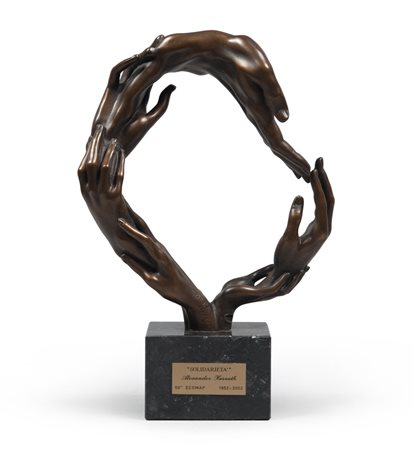 WOLFGANG ALEXANDER KOSSUTH (Pfronten 1947) Solidarietà Bronzo, ex 119/120...