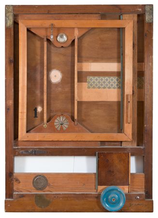 VASILIS SKYLAKOS (Grecia 1933 - 2000) Senza titolo, 1973 Assemblage, cm. 117...