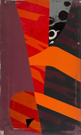 ENRICO DE TOMI (Venezia 1912 - Roma 1983) Senza titolo Tecnica mista su tela,...