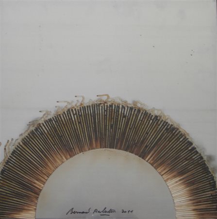 AUBERTIN BERNARD FRANCIA 1934 DESSIN DE FEU, 2011 FIAMMIFERI BRUCIATI SU...
