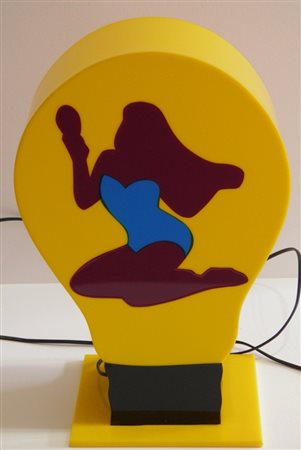 LODOLA MARCO DORNO 1955 IDEA, 2011 LUMINOSA cm 46,5 x 28 x 17,5 Firma, titolo...