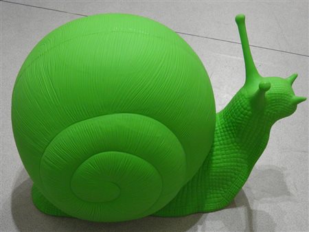 CRACKING ART GROUP CHIOCCIOLA MULTIPLO IN PLASTICA cm 110 x 65 x 82 Timbro...