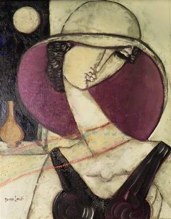 LANDI BRUNO FIGURA, 2006 OLIO SU TELA cm 50 x 40 Firma in basso a sinistra...