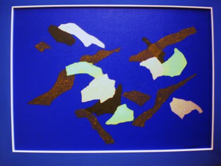 TURCATO GIULIO MANTOVA 1912 ROMA 1995 SENZA TITOLO, 1970 COLLAGE E OLIO SU...