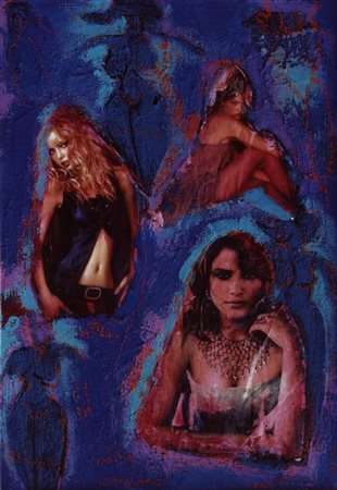 CREPALDI LUCIANO NOVARA 1949 THE MODEL, 2005 ACRILICO E TECNICA MISTA cm 50 x...