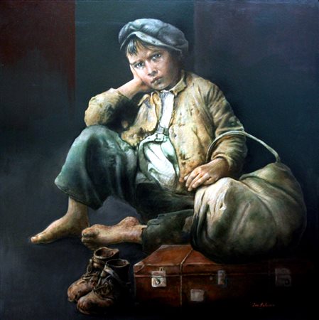 Ivo Batocco 1944, Cingoli (Mc) - [Italia] Pausa olio su tela 100x100 cm 2013...
