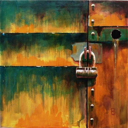 Giuliano Besio 1971, Tirano (So) - [Italia] Memories of rust square 3 olio su...