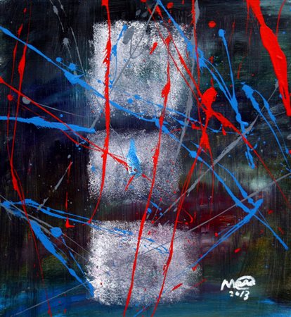 Marcus Carlsson 1977, Teckomatorp - [Svezia] The drop 10 mista su tela 35x30...