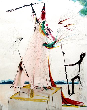 Salvador Dalì 1904, Figueres - 1989, Figueres [Spagna] La victoire litografia...