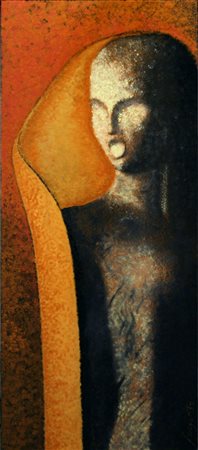 Donatella Fogante 1953, Montecassiano (Mc) - [Italia] Or mista su tavola...