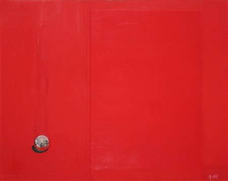 Maura Menichetti 1953, Perugia (Pg) - [Italia] Studio in rosso olio su tela e...