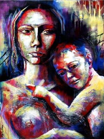 Gisella Mura 1979, Oristano (Or) - [Italia] La forza di una madre mista su...