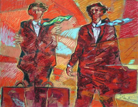 Giampaolo Talani 1955, San Vincenzo (Li) - [Italia] Partenza di due ombre...