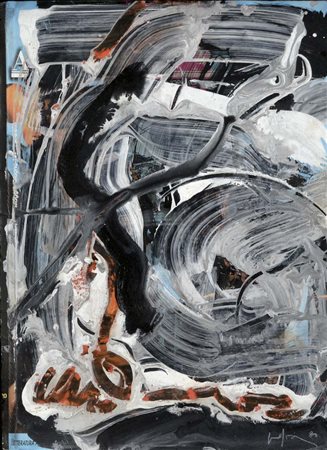 VEDOVA EMILIO Venezia 1919 - 2006 senza titolo 1980 tecnica mista su...