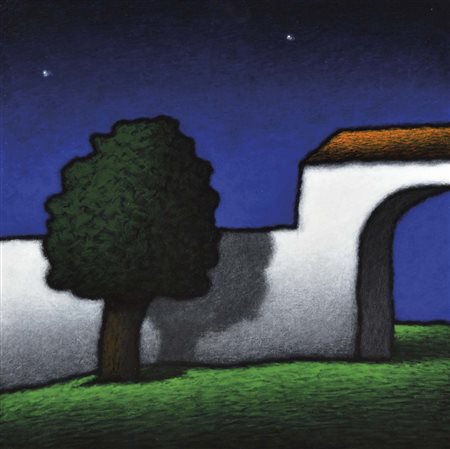 STEFANONI TINO Lecco 1937 Composizione 2015 olio su tela 36x36 firma e data...