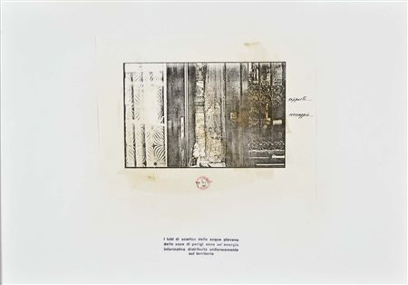 LA PIETRA UGO Bussi sul Tirino (Pe) 1938 I tubi di scarico delle acque...