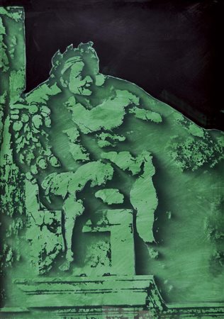 FESTA TANO Roma 1938 - 1988 Da Michelangelo 1987 riporto fotografico su tela...