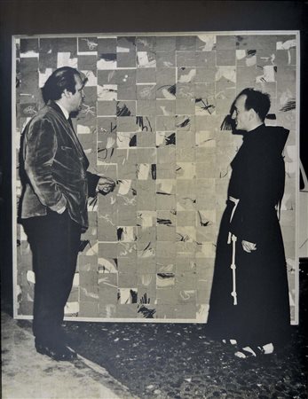 BIANCO REMO Milano 1922 - 1988 Quadro parlante 1974 tela emulsionata e...