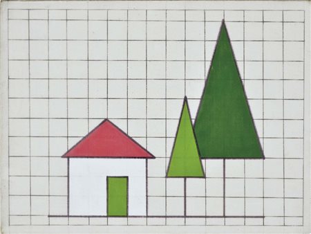 BIANCO REMO Milano 1922 - 1988 Armonia arte elementare 1972 tecnica mista su...