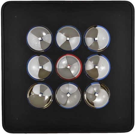 COSTALONGA FRANCO Venezia 1933 Oggetto cromocinetico OCQRA 1990/04 9 sfere in...