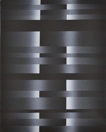 FINZI ENNIO Venezia 1931 Struttura-luce 1976 acrilici su tela 50x40 firma...