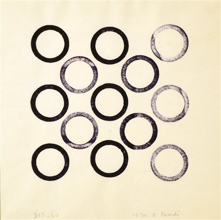 LANDI EDOARDO San Felice sul Panaro 1937 313-60, 1960 inchiostro su carta...