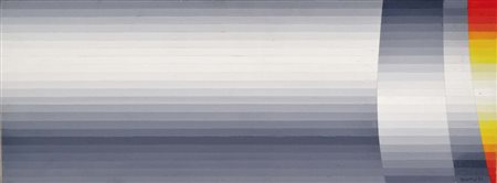 SENESI LUIGI Pergine 1938 - 1978 senza titolo 1972 acrilici su tavola 12x31,5...