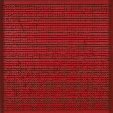 AUBERTIN BERNARD Fontenay-aux-roses 1934 - 2015 Tableau clous 1969 tecnica...