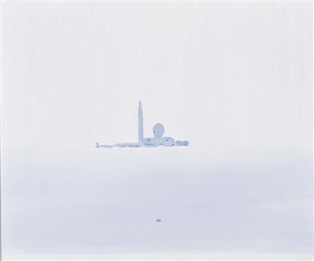 GUIDI VIRGILIO Roma 1892 - Venezia 1984 San Giorgio 1967/68 olio su tela...