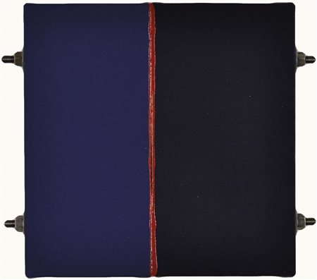 CACCIOLA ENZO Arenzano (Ge) 1945 N. 24, 2012 multigum e ferro su tela 30x30...