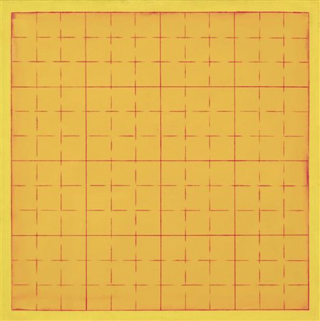 VERNA CLAUDIO Guardiagrele (Ch) 1937 O. 13, 1970-73 olio su tela 50x50 firma...