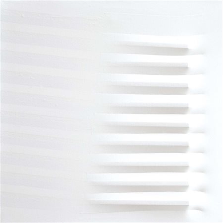 BONALUMI AGOSTINO Vimercate 1935 - 2013 Bianco 1977 tela estroflessa e...