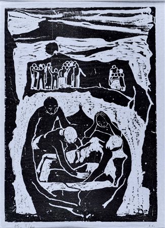 CASORATI FELICE Novara 1886 - Torino 1963 Il Mulino del Po 1949 acquaforte...